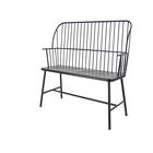 Black Metal Traditional Bench, , alternate image number null