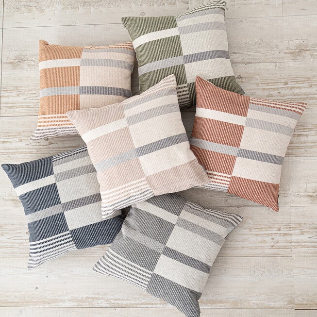 OLOV UNSYMETRICAL STRIPES PILLOW 18X18, , alternate image number 4