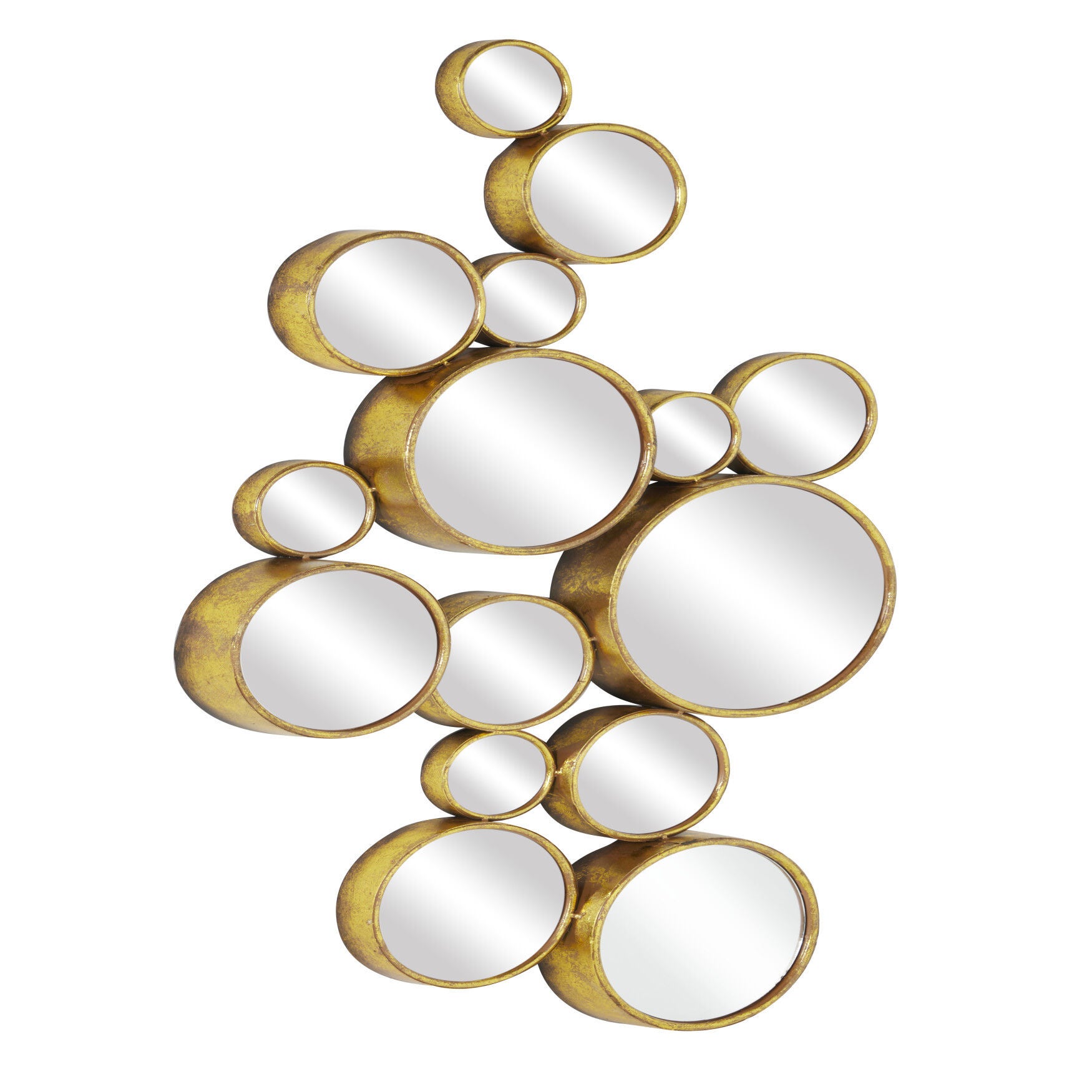 Cosmoliving By Cosmopolitan Gold Metal Wall Mirror, , alternate image number 2