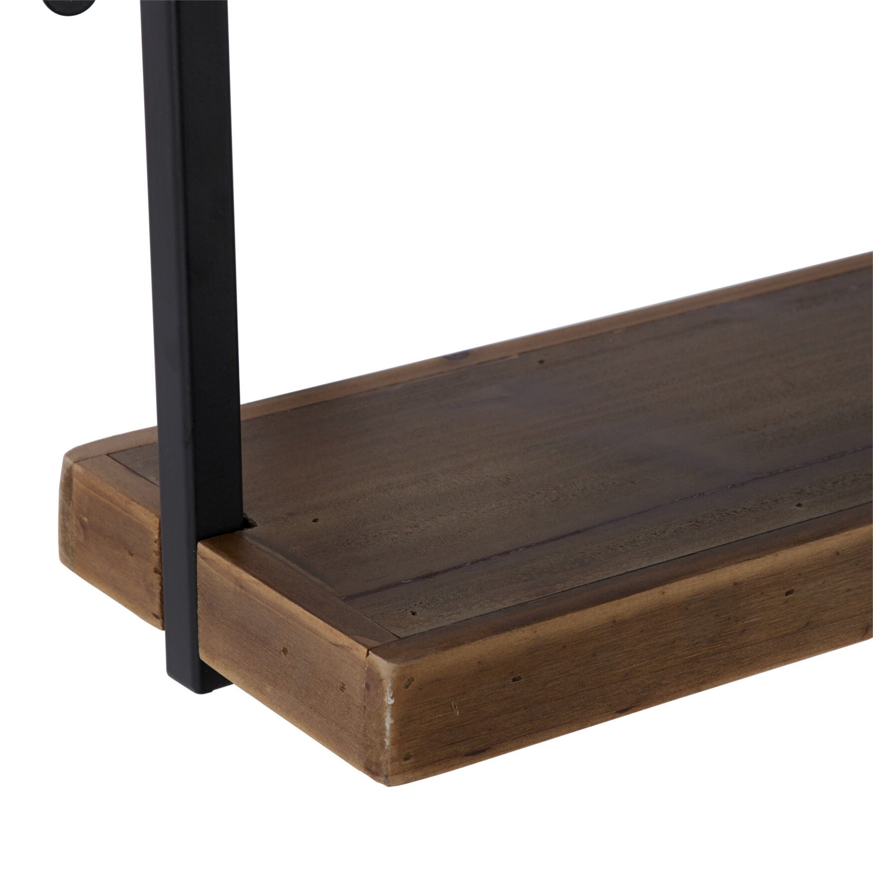 Set Of 3 Brown Wood Industrial Wall Shelf Wall Shelf, , alternate image number 3