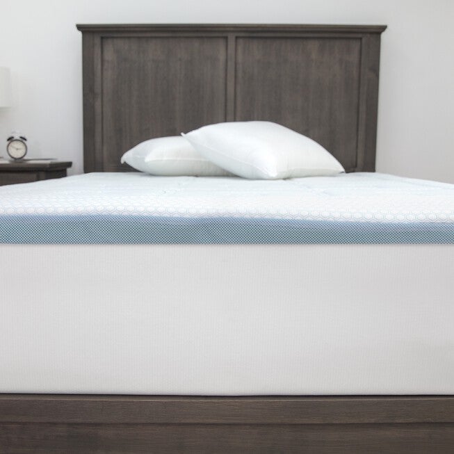 SensorPEDIC SensorCOOL 3-Inch Gel-Infused Memory Foam Mattress Topper, , alternate image number null