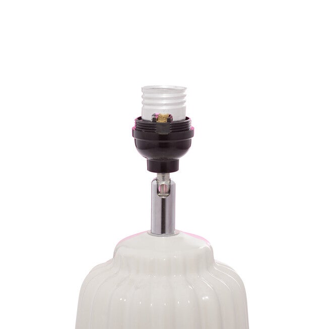 White Stone Traditional Table Lamp, , alternate image number null