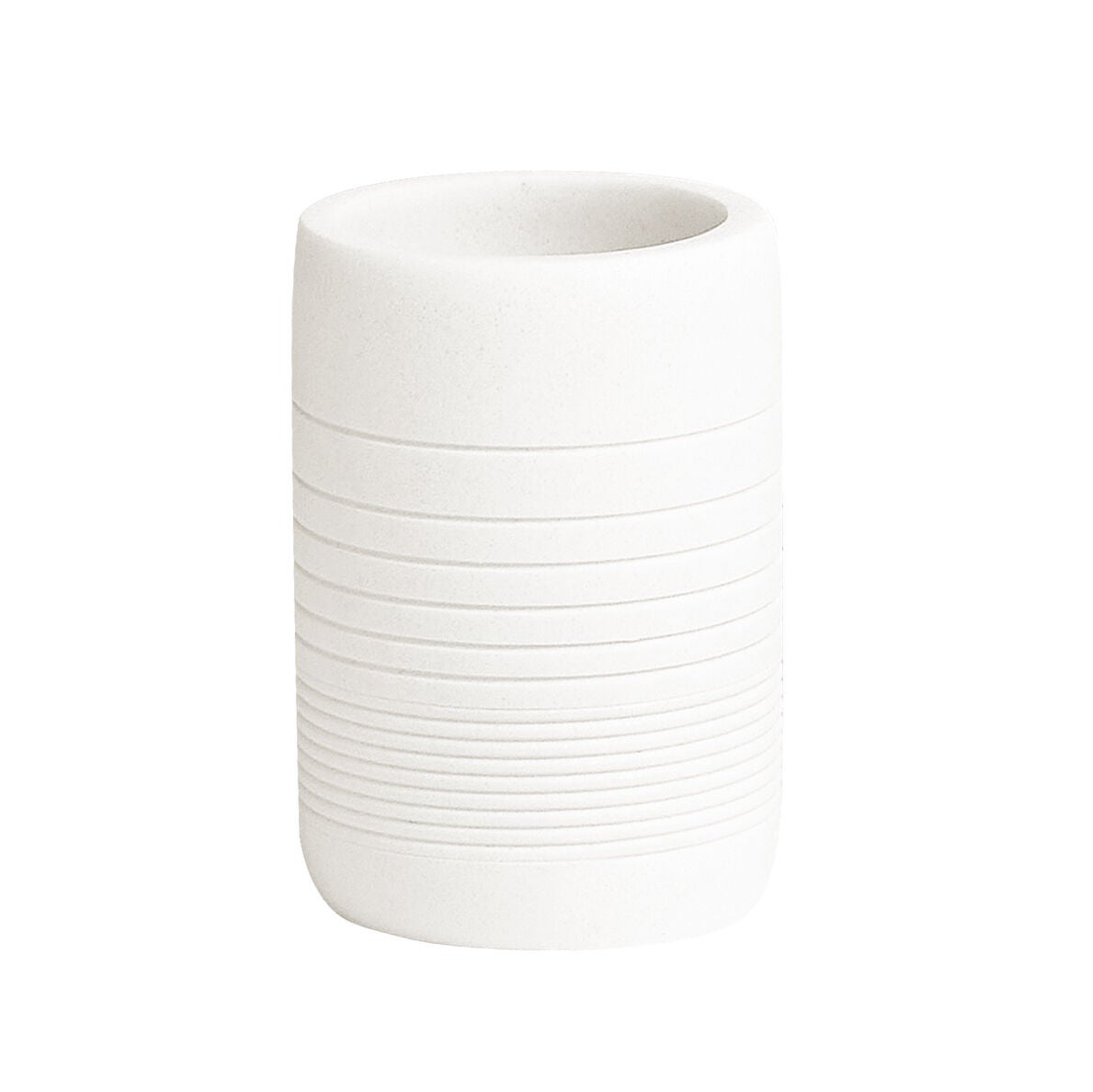 REVERIE BATH ACCESSORIES TUMBLER, WHITE, hi-res image number 0