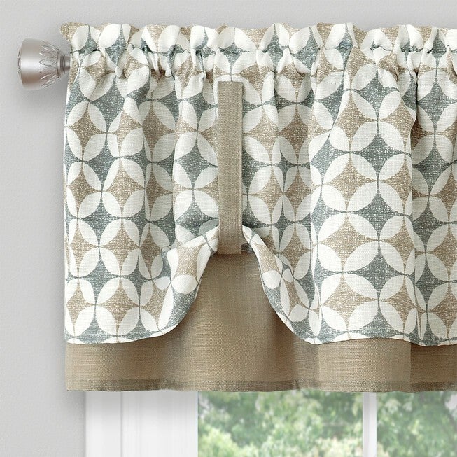 Callie Window Curtain Tier Pair and Valance Set - 58x24, , alternate image number null