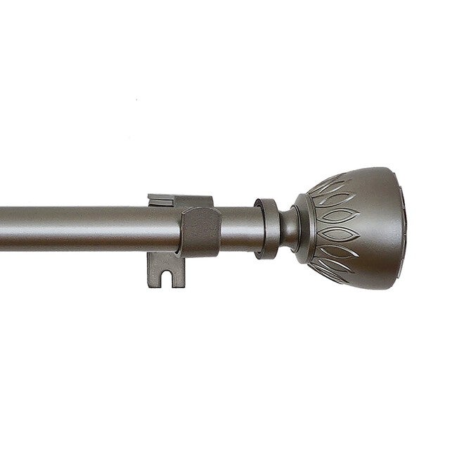 Buono Ii Decorative Rod And Finial Katherine, DARK NICKEL, hi-res image number 0