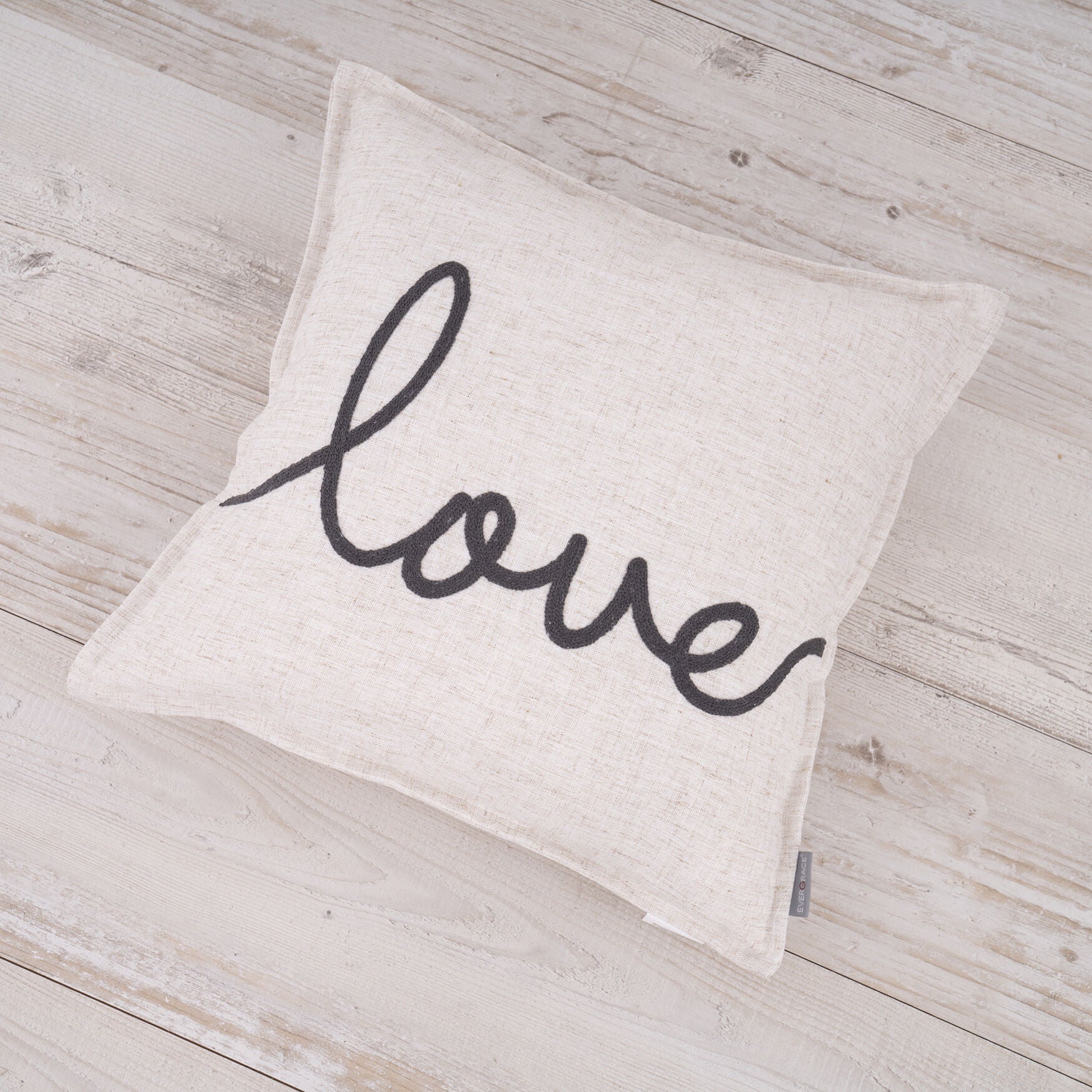 Waska Love Sentiment Linen Blend Pillow, , alternate image number 5