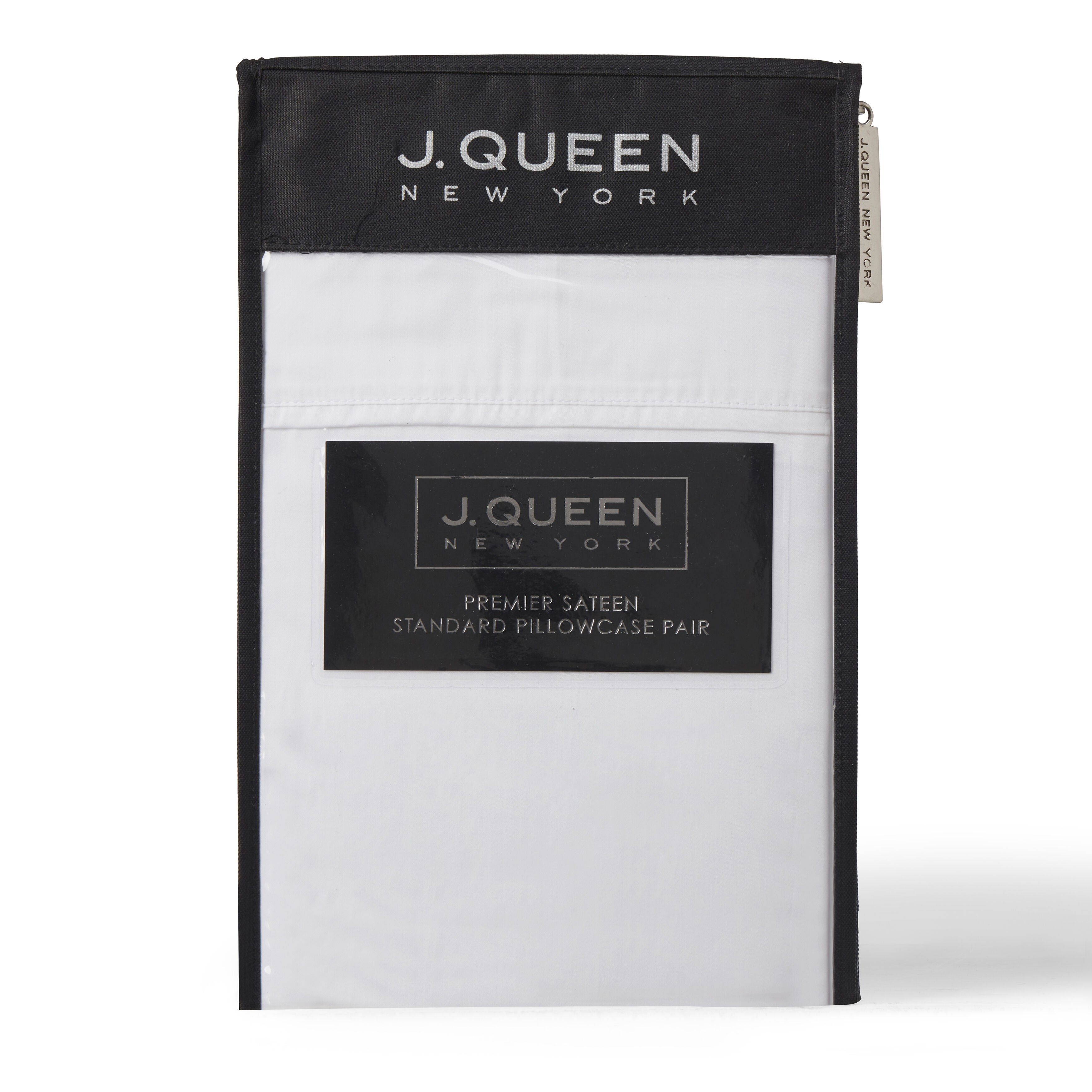 PREMIER SATEEN PILLOW CASE PAIR, CRISP WHITE, alternate image number 2