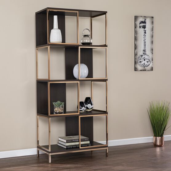 Dunleer Modern Etagere, BROWN, hi-res image number null