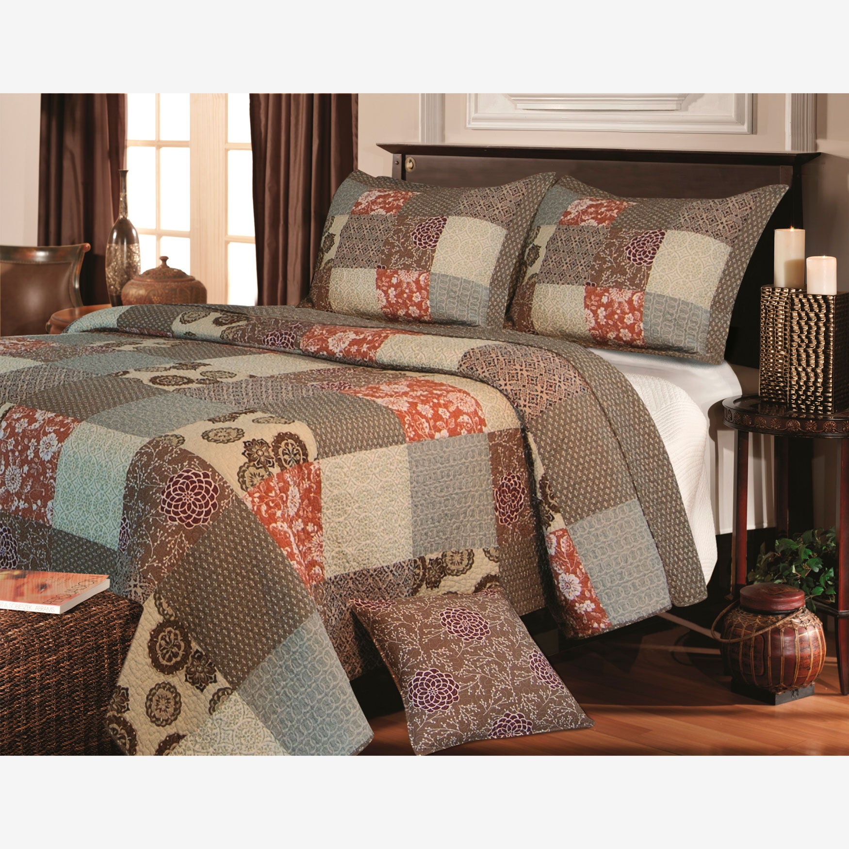 Stella Quilt Set , BROWN, hi-res image number 0