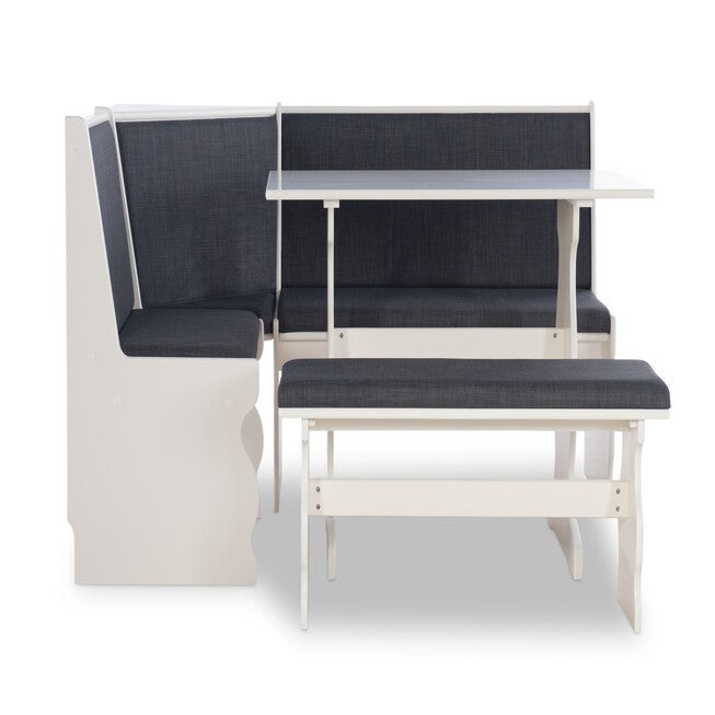 Sierra Upholsted Kitchen Seating Dining Nook, GREY, hi-res image number 0