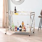 Maxton Gold Bar Cart, SILVER, hi-res image number null