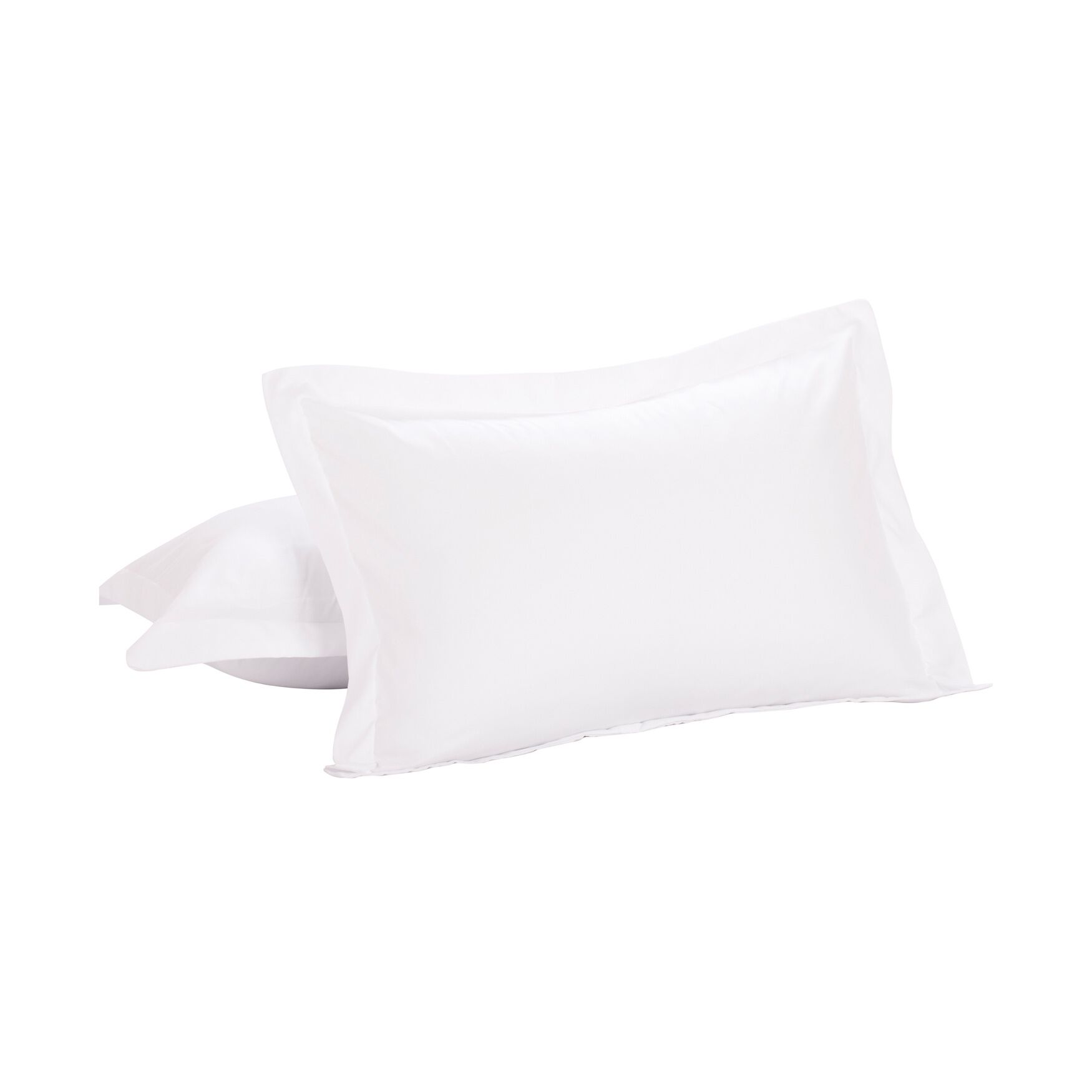 Luxury Hotel Tailored 2-Pack Standard/Queen Shams, WHITE, hi-res image number 0