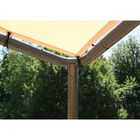 10x10 Del Ray Gazebo Canopy Charcoal Frame Tan Cover, , alternate image number null
