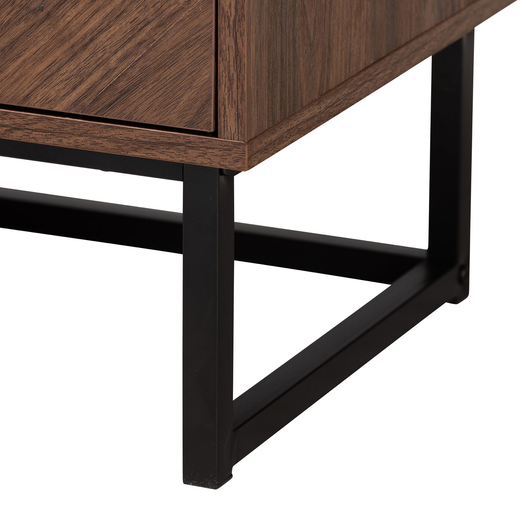 Sadia Modern Walnut Brown Finished Wood Storage Cabinet, , alternate image number 11