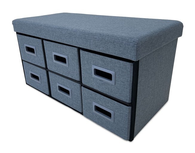 6-Drawer Storage Ottoman, , alternate image number null