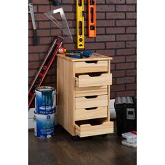Croghan Six Drawer Rolling Storage Cart