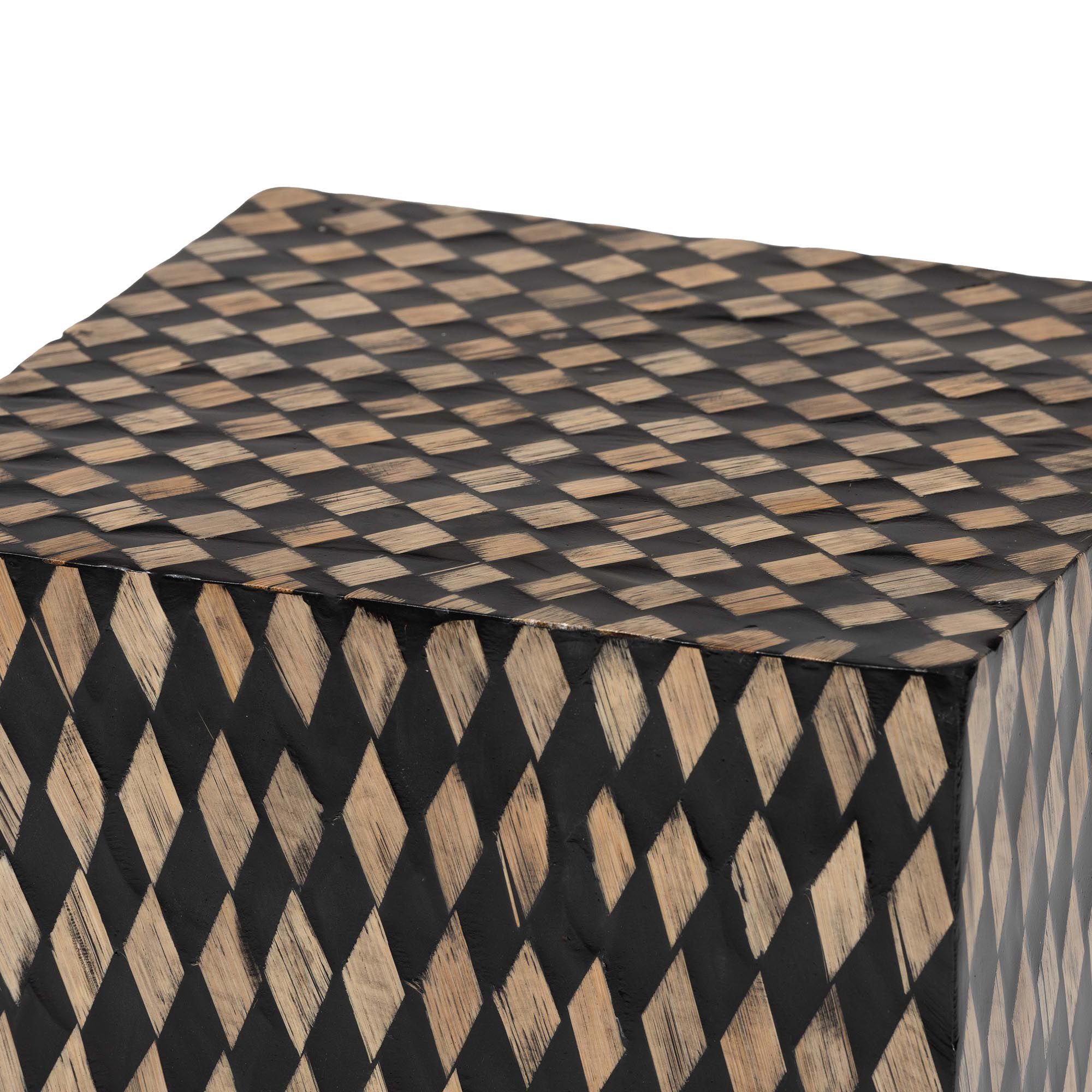 Paulo Decorative End Table, Square, BROWN, alternate image number 3