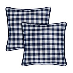 Buffalo Check Throw Pillow Covers - 18-in x 18-in - Set of Two