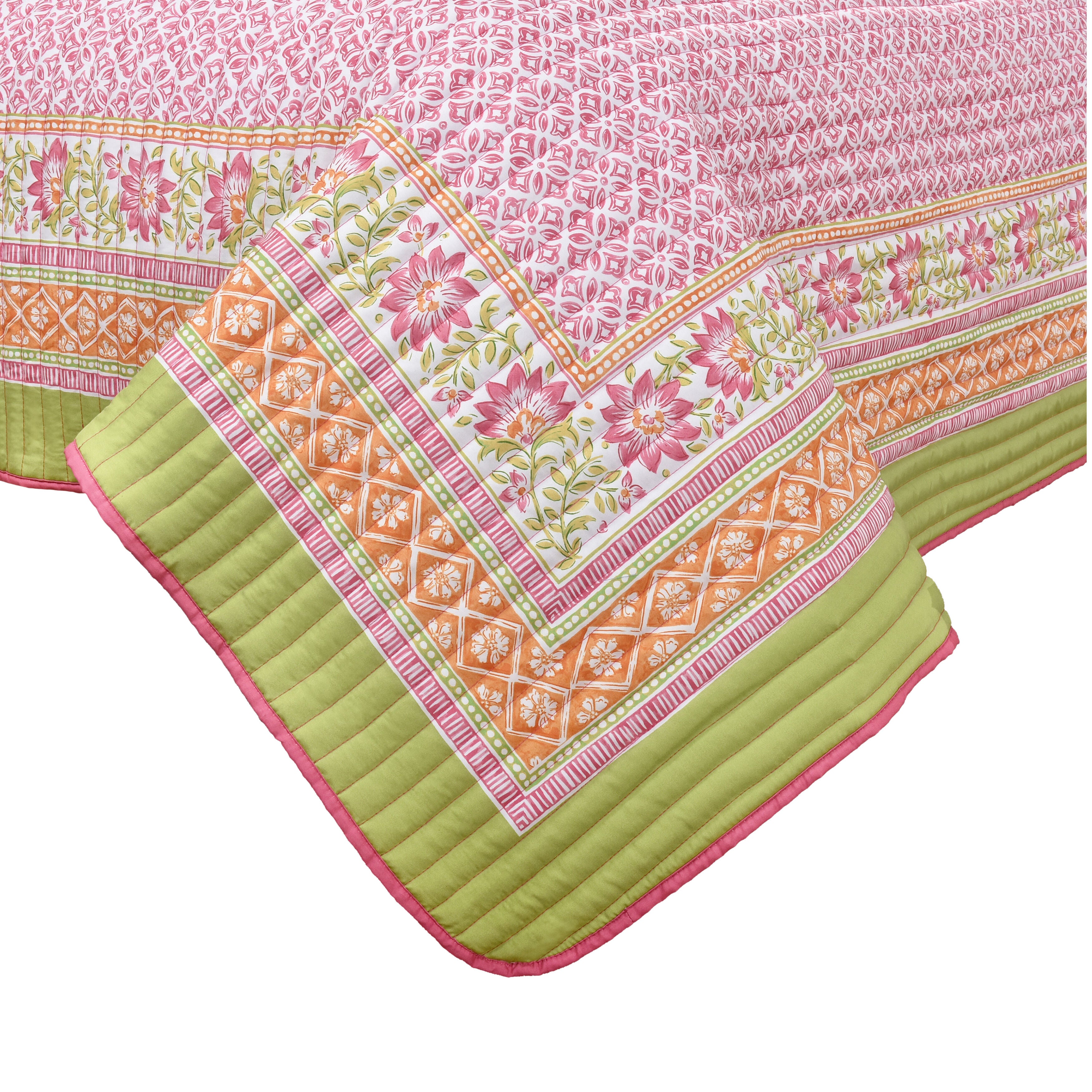SHILOH TWIN/TWIN XL 2PC. QUILT SET, PINK, alternate image number 4