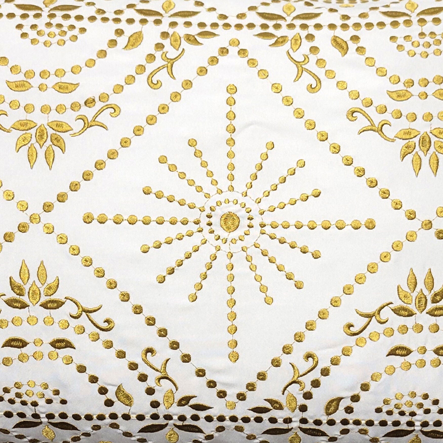 Edie @ Home Indoor/Outdoor Embroidered Tile Oblong Decorative Throw Pillow 15X30, Black/White, , alternate image number 8