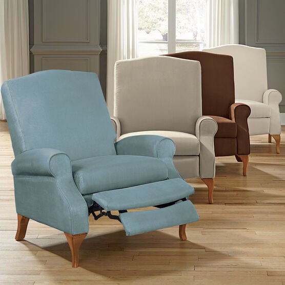 350 lbs. Weight Capacity Faux Suede Recliner, , on-hover image number null