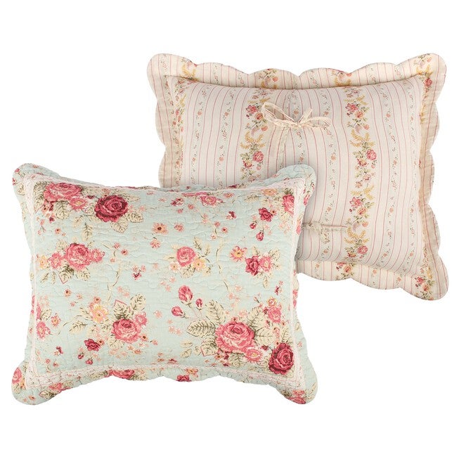 Antique Rose Quilt And Decorative Pillow Set, , alternate image number null