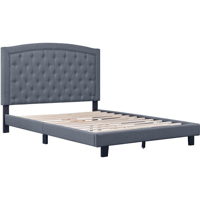 Carlisle Platform Bed, Gray, Queen, , alternate image number 9