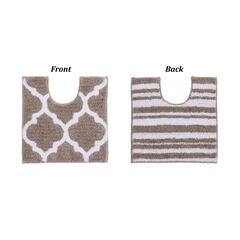 Marrakesh Collection 100% Polyester 20" X 20" Contour Bath Rug