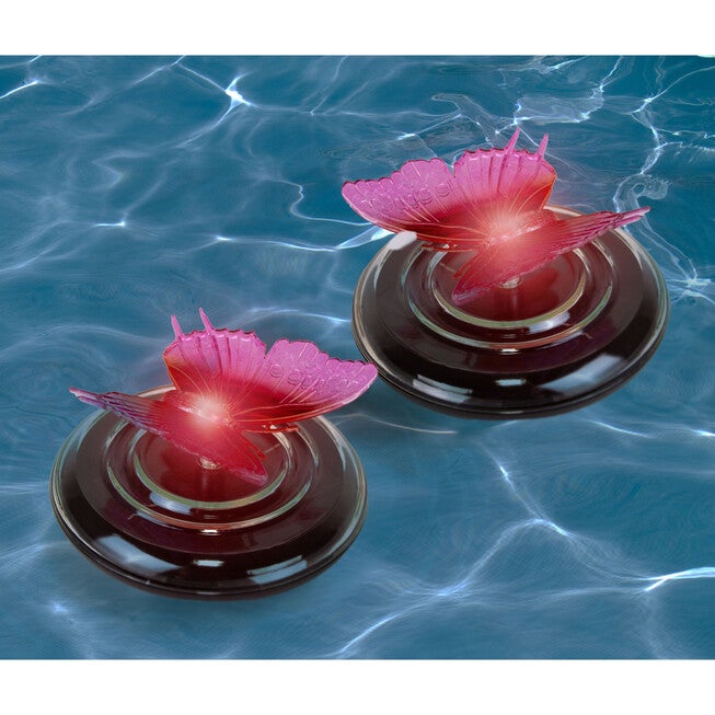Solar Floating Butterfly Lights, Set of 2, MULTI, hi-res image number null
