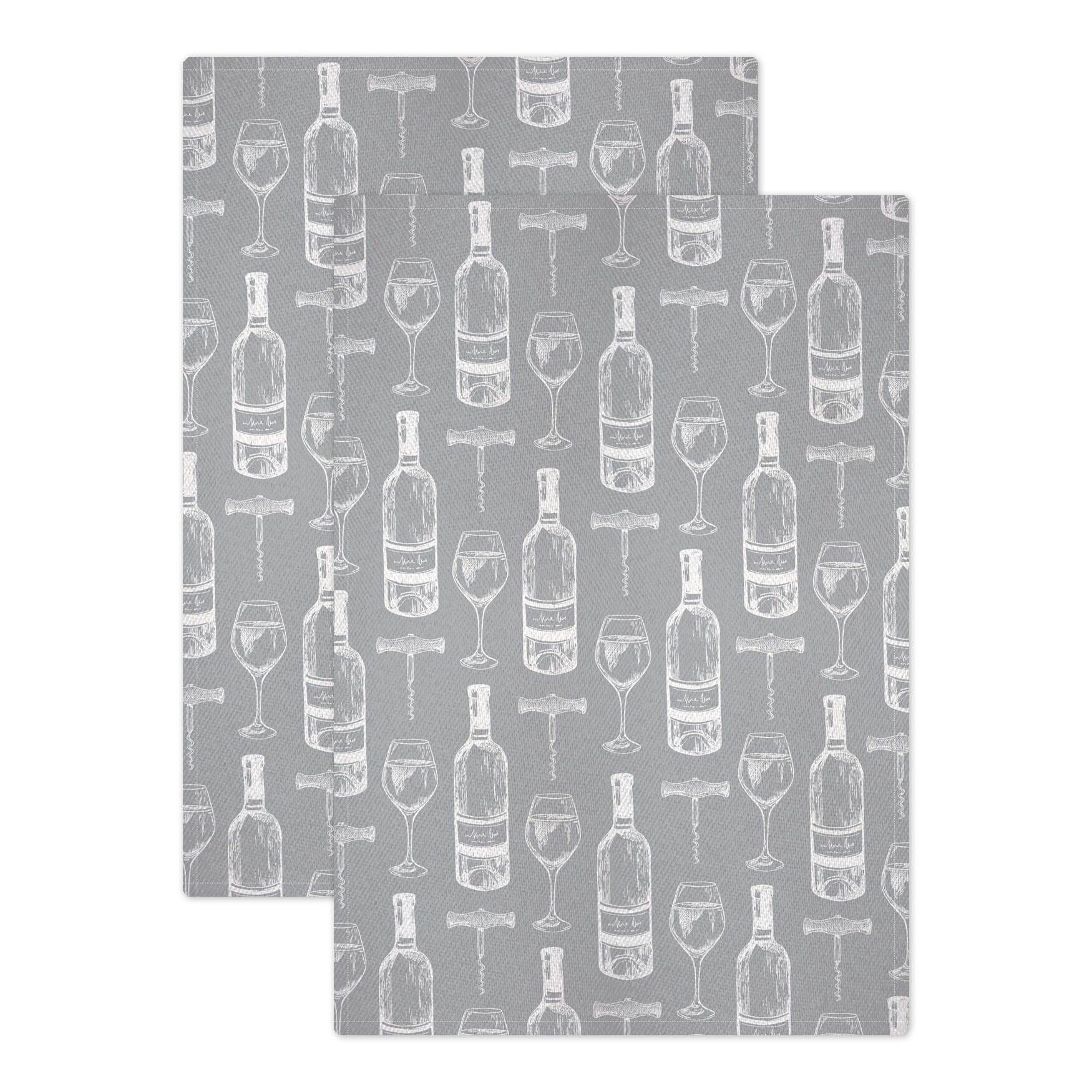 Jacquard Kitchen Dish Towel Collection, Set 2, GRAY, hi-res image number 0