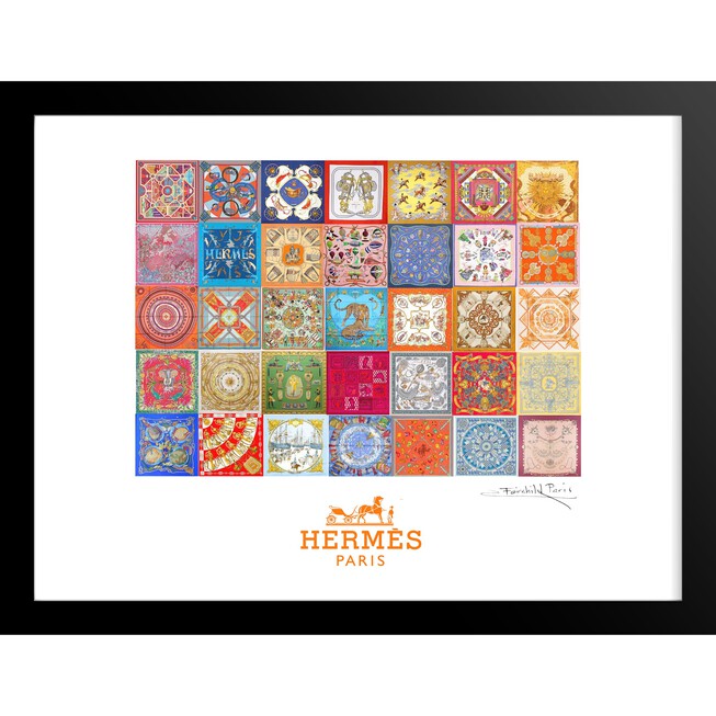 Hermes Tiles 14x18 Framed Print