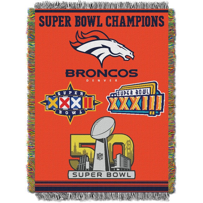 Broncos Commemorative Series Throw, MULTI, hi-res image number null