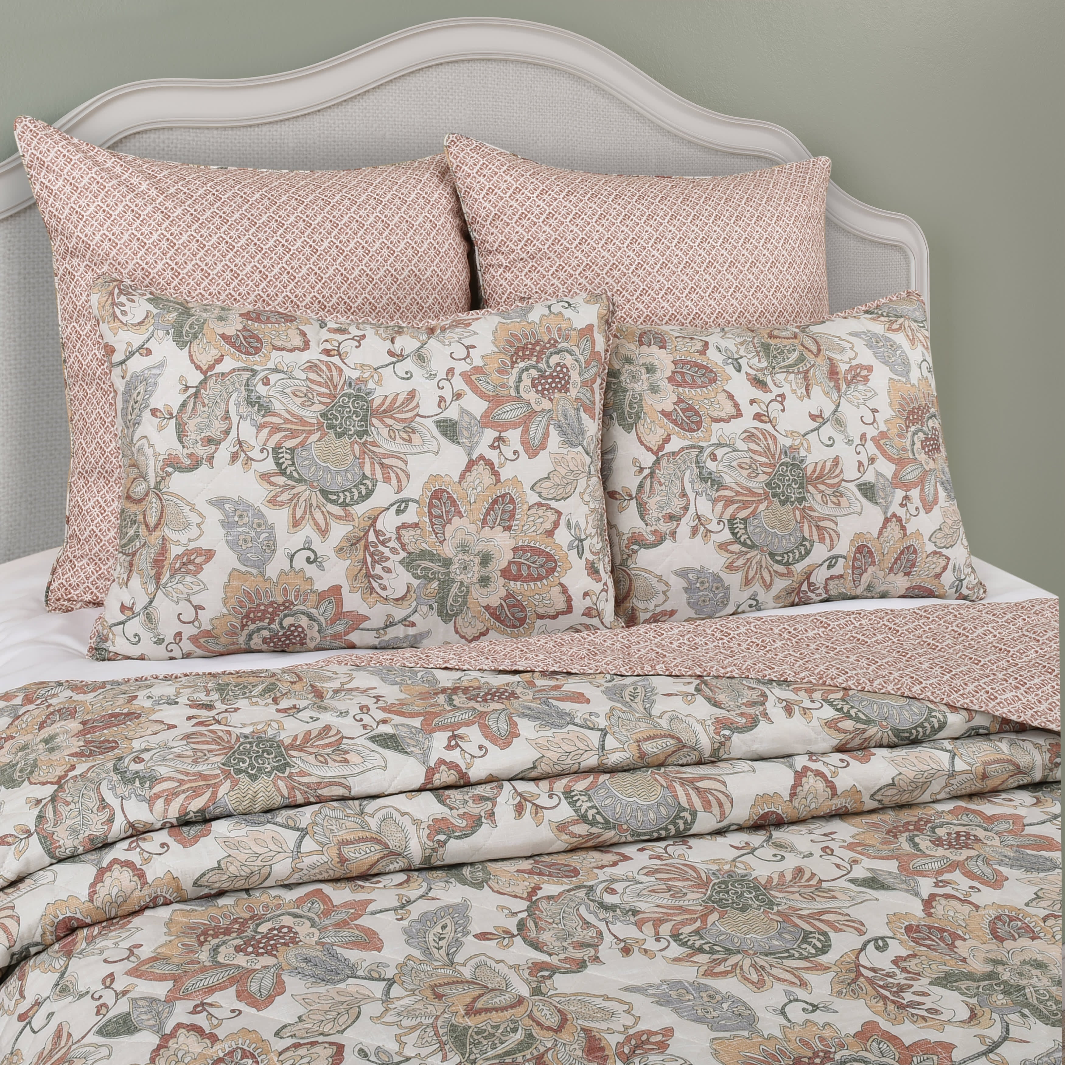 Janessa 3 Piece Quilt Set, SPICE, alternate image number null