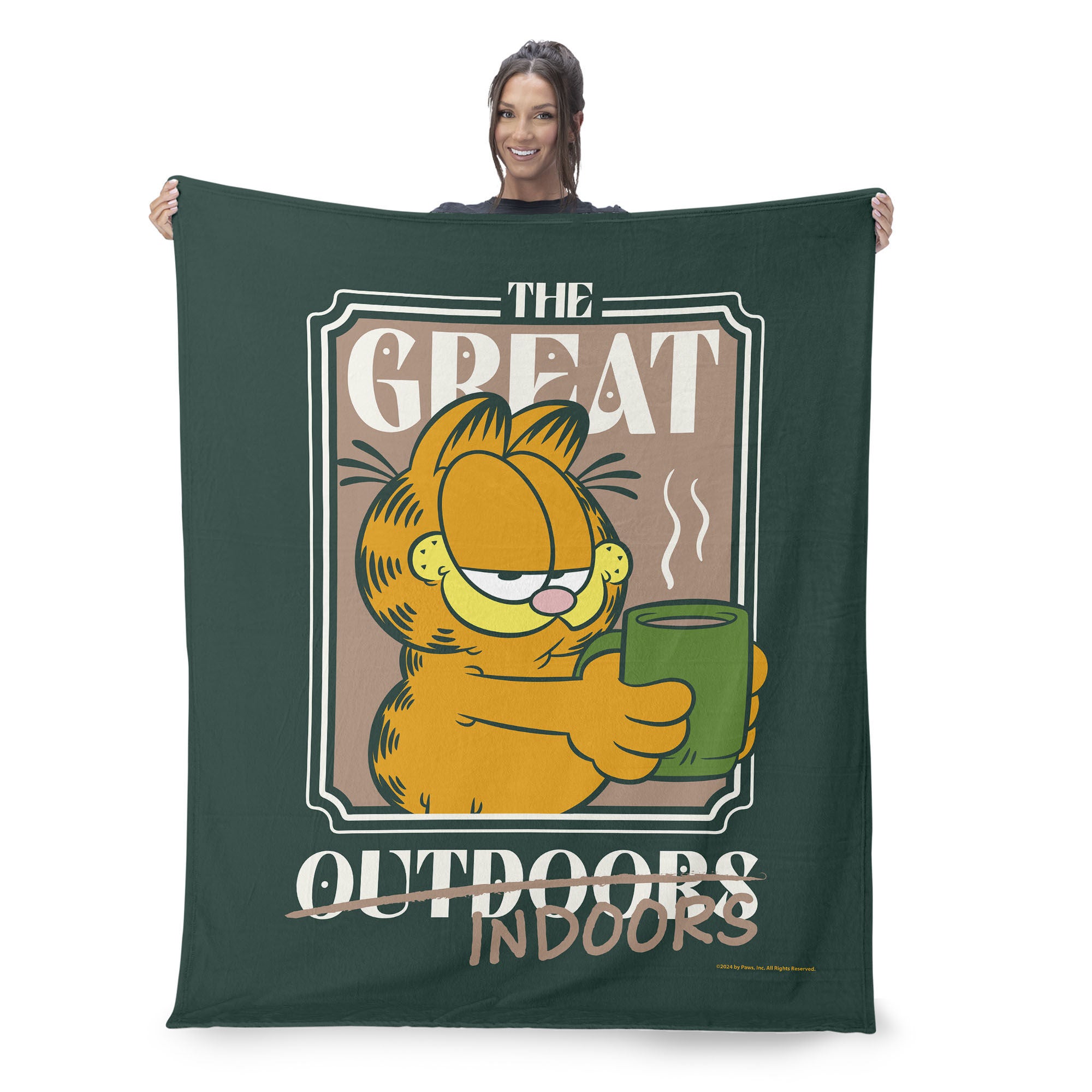 Hasbro Silk Touch Sherpa Throw Blanket 50X60 Inches, GREEN, on-hover image number 1