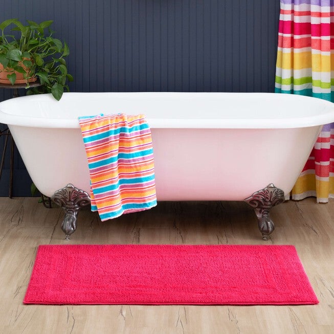 Cotton Reversible Bath Rug, , alternate image number 7