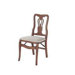 Chippendale Wood Folding Chairs, Set Of 2