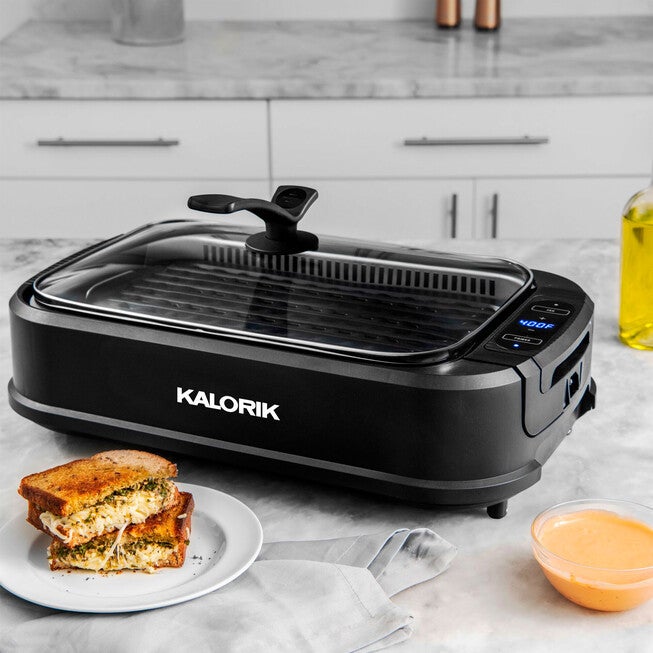 Kalorik Electric Indoor Smokeless Grill, BLACK, hi-res image number null