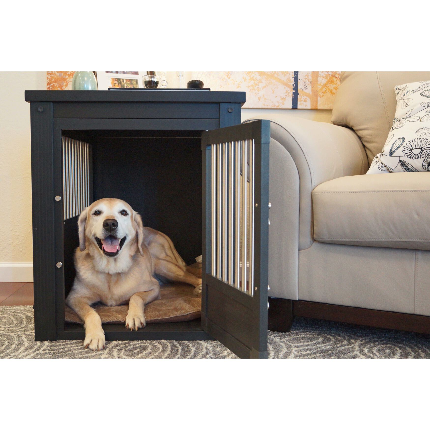 InnPlace&trade; Pet Crate & End Table, ESPRESSO, hi-res image number 0