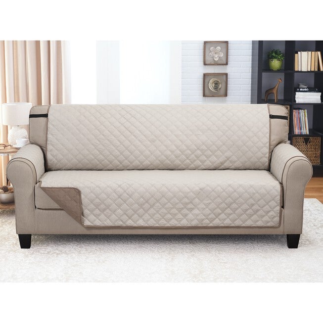 Solid Reversible Quilted Sofa Furniture Protector, , alternate image number 5
