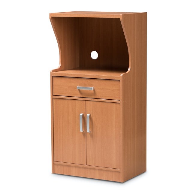 Lowell Wood Kitchen Cabinet Furniture, BROWN, hi-res image number null