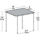 10x6 Solano Gazebo Canopy Tan Cover, , alternate image number null