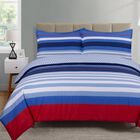 Harbor Stripe Duvet Cover Set, BLUE RED WHITE, hi-res image number null