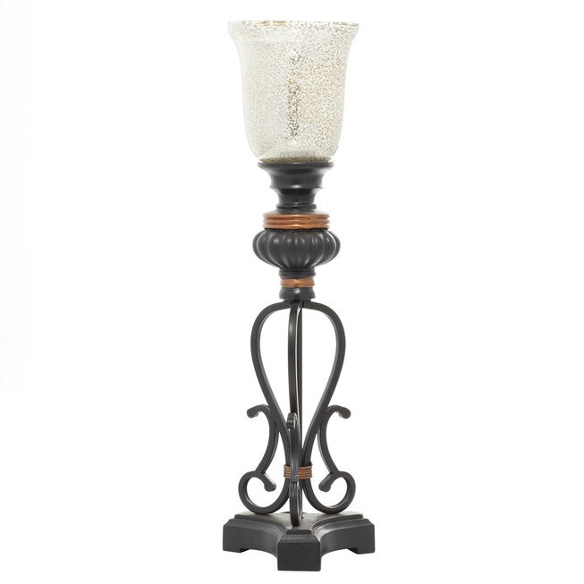Set Of 2 Black Metal Boho Style Uplight, , alternate image number null