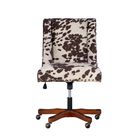 Delgany Office Chair Brown and White Cow Print, , alternate image number null