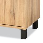 Rossin Wood 2-Door Entryway Shoe Storage Cabinet W Top Shelf Furniture, , alternate image number null