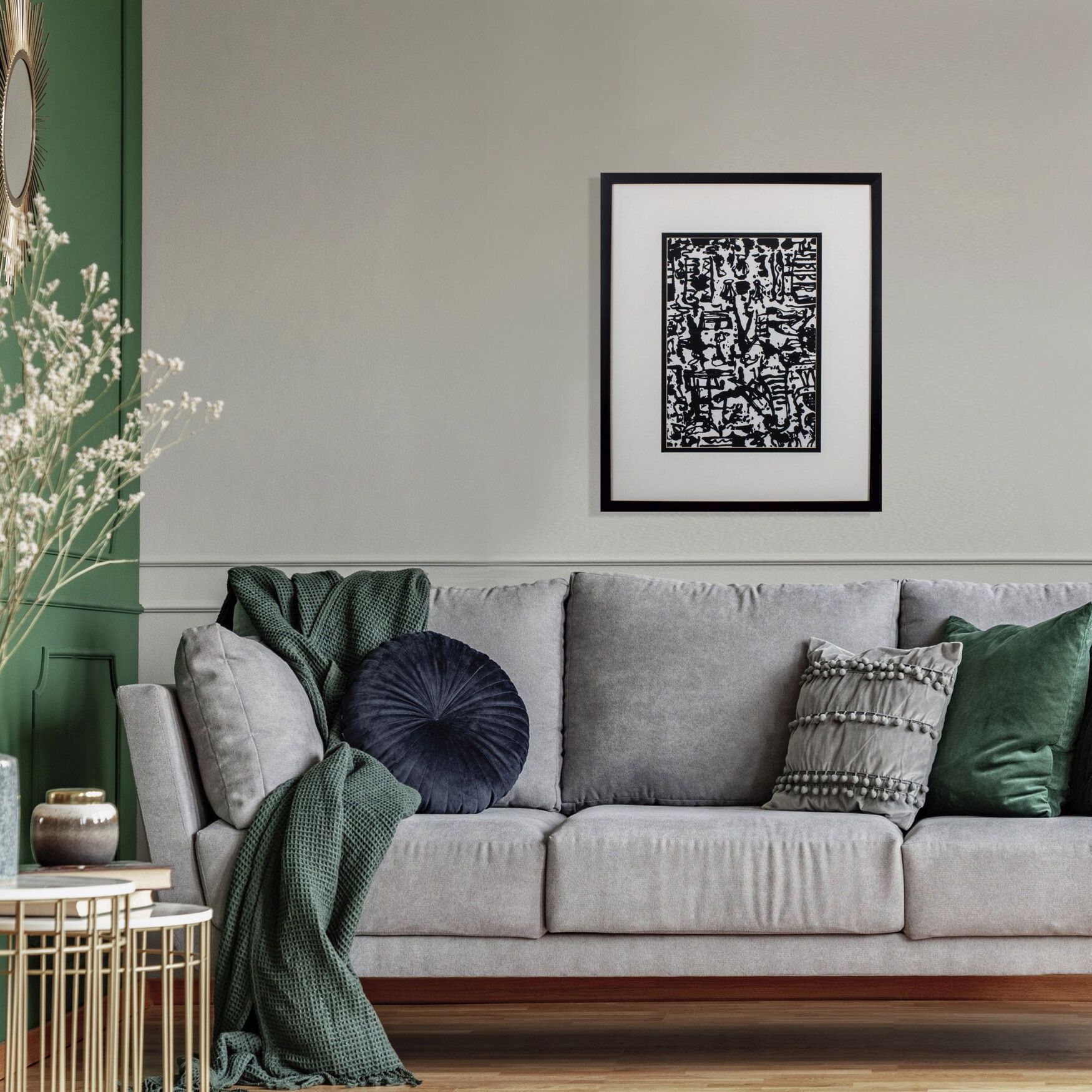 Graphic Mod Abstract I Framed Wall D&eacute;cor, , on-hover image number 1