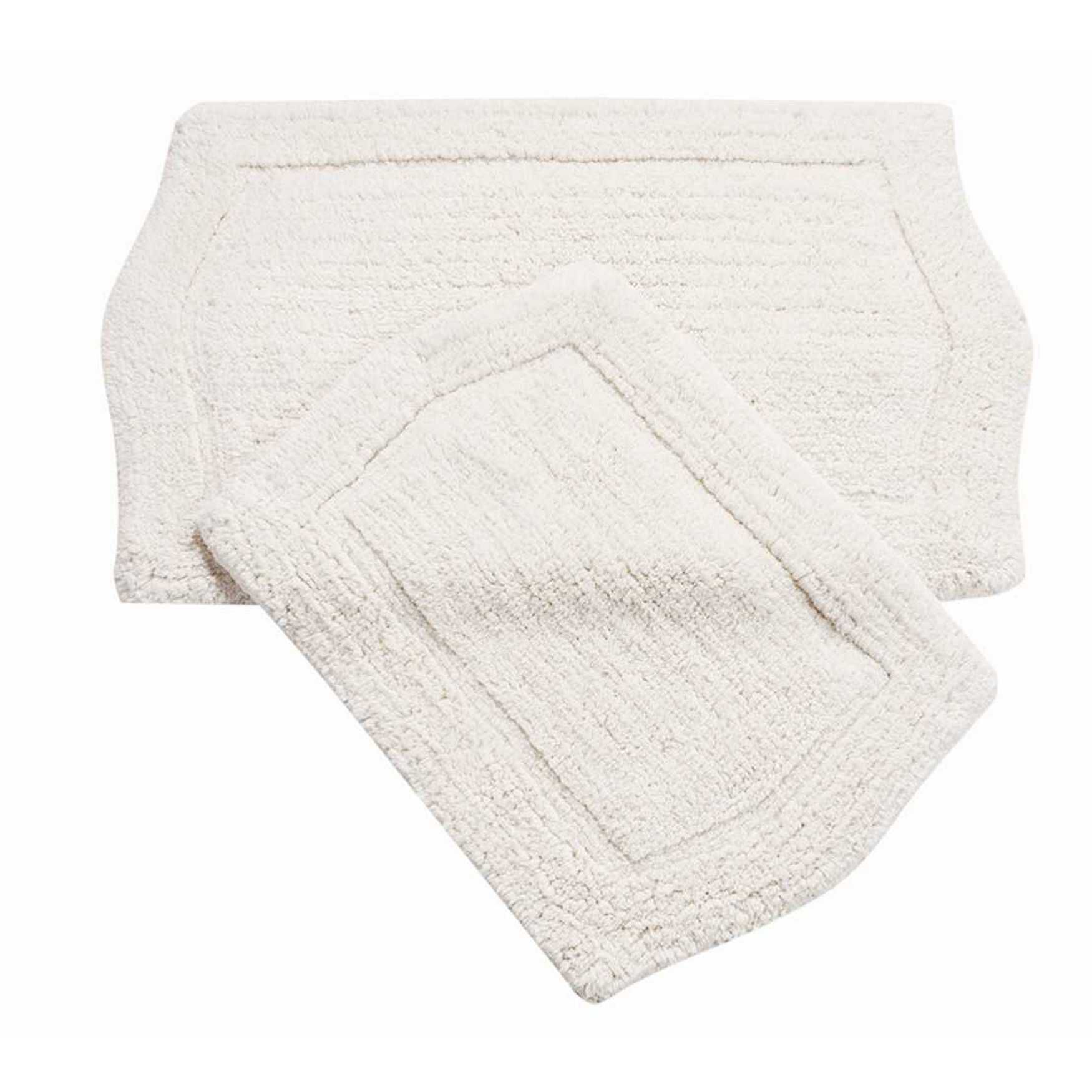 Waterford 2 Piece Set Bath Rug Collection, WHITE, hi-res image number 0