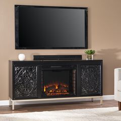 Winsterly Electric Fireplace Console W Media Storage