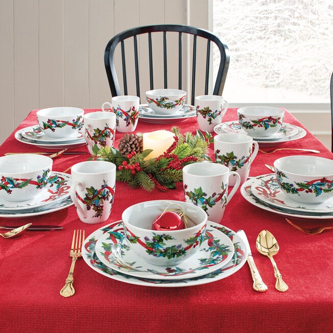 16-Pc. Christmas Dinnerware Set, , alternate image number null