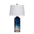 Oil Rubbed Bronze Glass & Metal 27.5" Table Lamp, , alternate image number null